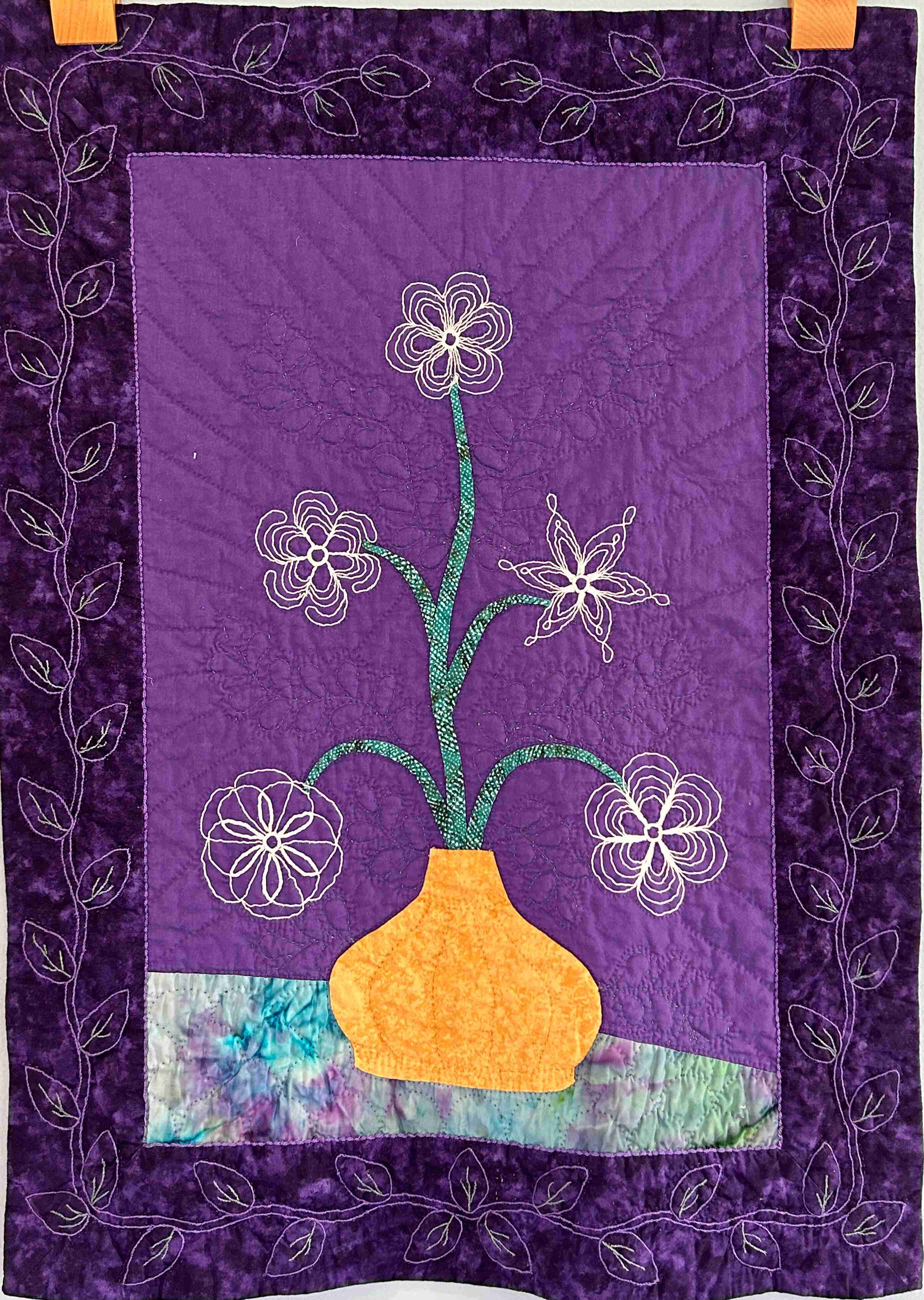 Vase With Flowers Quilt